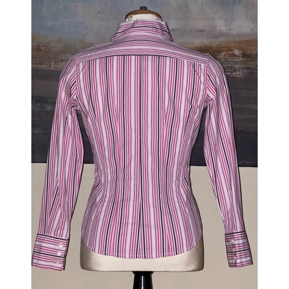 Y2K Gap stretch fitted stripe shirt - Picture 5 of 13